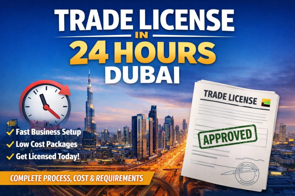trade license in 24 hours Dubai